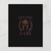 Molon Labe Spartan Warrior Laurels Flyer (Vorne)