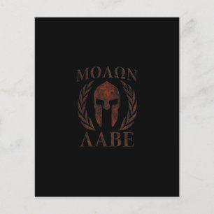 Molon Labe Spartan Warrior Laurels Flyer
