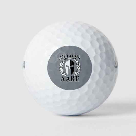 Molon Labe Spartan Warrior Laurels Golfball (Vorderseite)