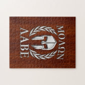 Molon Labe Spartan Warrior Laurels Holzdekor Puzzle (Horizontal)