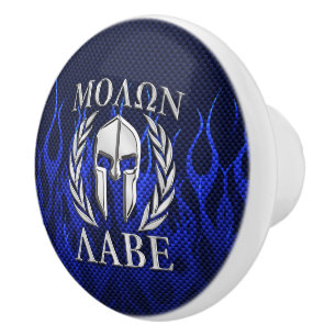 Molon Labe Spartan Warrior Laurels Keramikknauf