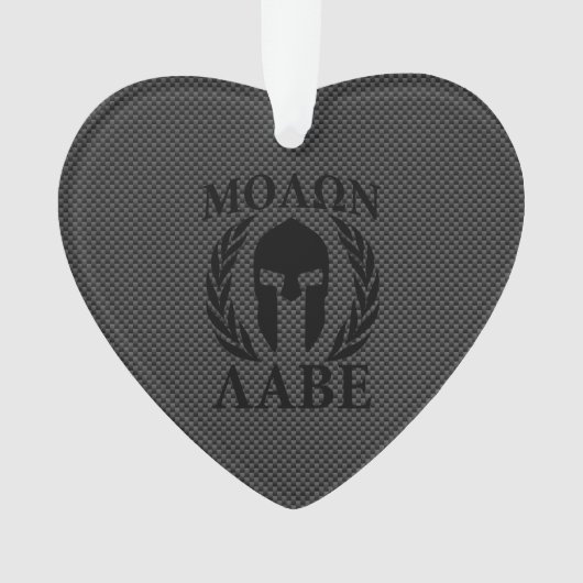 Molon Labe Spartan Warrior Laurels Ornament (Vorderseite)