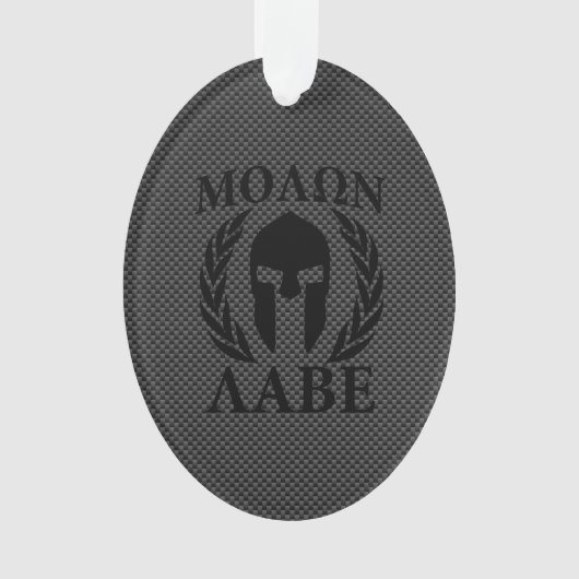 Molon Labe Spartan Warrior Laurels Ornament (Vorderseite)