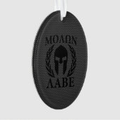 Molon Labe Spartan Warrior Laurels Ornament (Vorderseite)