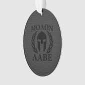 Molon Labe Spartan Warrior Laurels Ornament (Vorderseite)