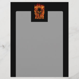Molon Labe Spartan Warrior Laurels über Feuer