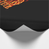 Molon Labe Spartan Warrior Laurels über Feuer Geschenkpapier (Ecke)