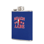 Molon Labe Spartan Warrior Mask 5 Sterne Patriot Flachmann (Links)