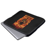 Molon Labe Spartan Warrior on Fire Laptopschutzhülle (Vorne Knopf)