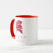 "Molon Labe" Spartaner Widerstand mit antikem Helm Tasse (Vorderseite Links)