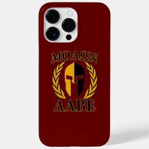 Molon Labe Spartanische Maske Lorbeer Burgunder De Case-Mate iPhone 14 Pro Max Hülle