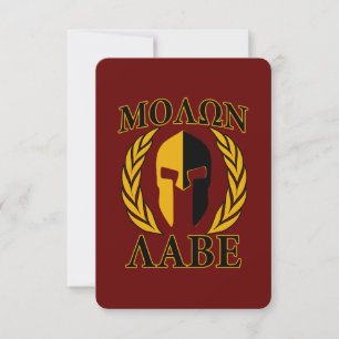 Molon Labe Spartanischer Helm Lorbeeren Burgunderr