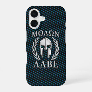 Molon Labe Spartanischer Helm Lorbeeren iPhone 16 Hülle