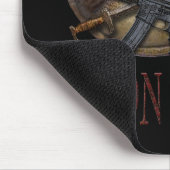 Molon Labe spartanischer Schädel mit M-4 Mousepad (Ecke)