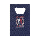 Molon Labe spartanisches Geldbeutel Flaschenöffner (Vorderseite)