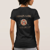Molon Labe - spartanisches Schild T-Shirt (Rückseite)