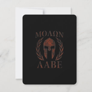 Molon Labe Spartiaten-Kriegsmaske Lorbeer Eisen