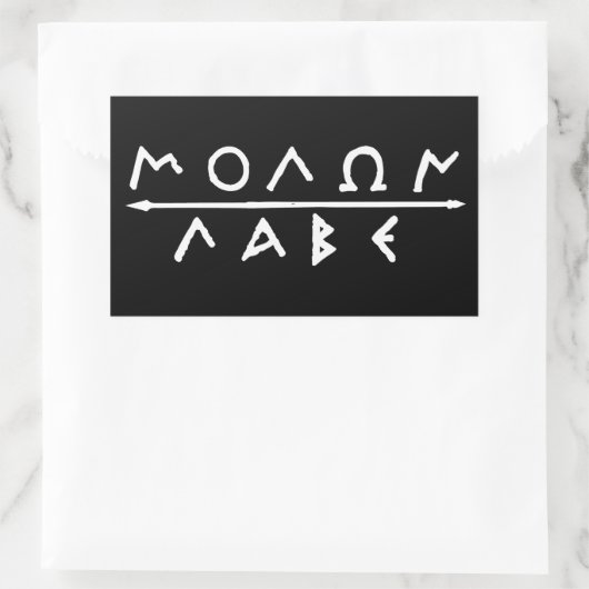 Molon Labe Sticker Set (Tasche)