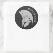 Molon Labe vers02 Rundkleber Runder Aufkleber (Tasche)