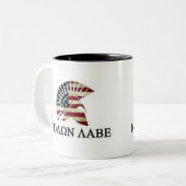MOLON LABE ZWEIFARBIGE TASSE (Vorderseite Links)