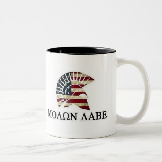 MOLON LABE ZWEIFARBIGE TASSE (Rechts)
