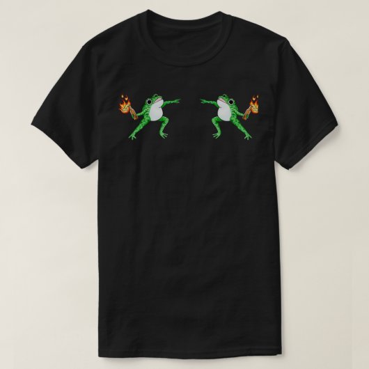 Molotov Cocktail Frog T-Shirt (Design vorne)