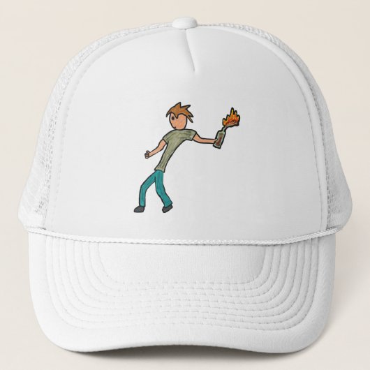 Molotov Cocktail Truckerkappe (Vorderseite)