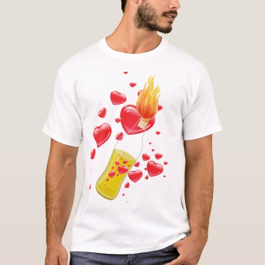 Molotov-Liebebombent-shirt T-Shirt (Vorderseite)