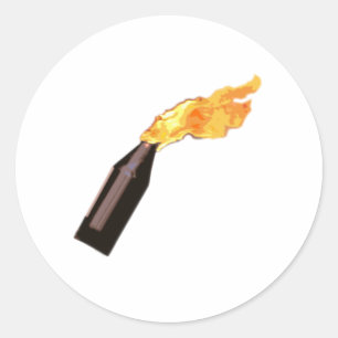 Molotov Runder Aufkleber