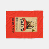 Molotovs Etikett für bleifreie Ale Fleecedecke (Vorderseite (Horizontal))