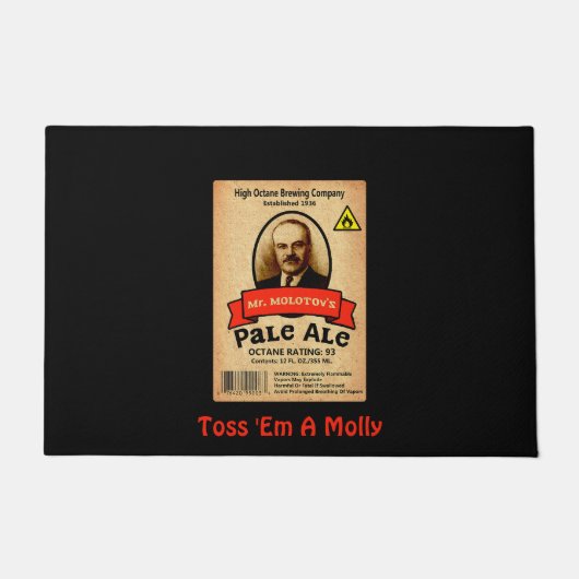 Molotovs Etikett für bleifreie Ale Fußmatte (Vorderseite)