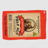 Molotovs Etikett für bleifreie Ale Golfhandtuch (Horizontal)