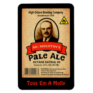 Molotovs Etikett für bleifreie Ale Magnet