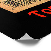 Molotovs Etikett für bleifreie Ale Poster (Ecke)