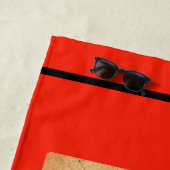 Molotovs Etikett für bleifreie Ale Strandtuch (Beispiel)