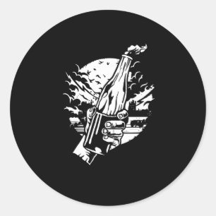 Molotow-Cocktail Runder Aufkleber