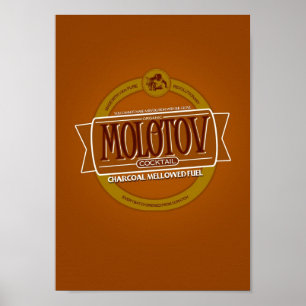 Molotowcocktail-Bier Poster