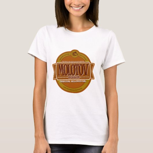 Molotowcocktail-Bier T-Shirt (Vorderseite)