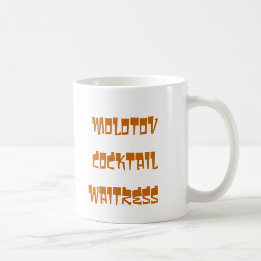 Molotowcocktailkellnerin mug1 kaffeetasse (Rechts)