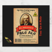 Molotows blasser Ale Bierflaschenetikett (Einzelnes Label)