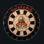 Molotows blasser Ale Dartscheibe<br><div class="desc">Ein Logo von Herrn Molotows blasser Ale, gebraut von der mythischen High Octane Brewing Company. Es zeigt eine Ähnlichkeit mit dem sowjetischen Außenminister unter Josef Stalin, Michailowitsch Molotow. Zusammen mit dem Text "Mr. MOLOTOV's Pale Ale", "OCTANE RATING: 93" und "Toss "Em A Molly". Der Molotov Cocktail bezieht sich auf eine...</div>