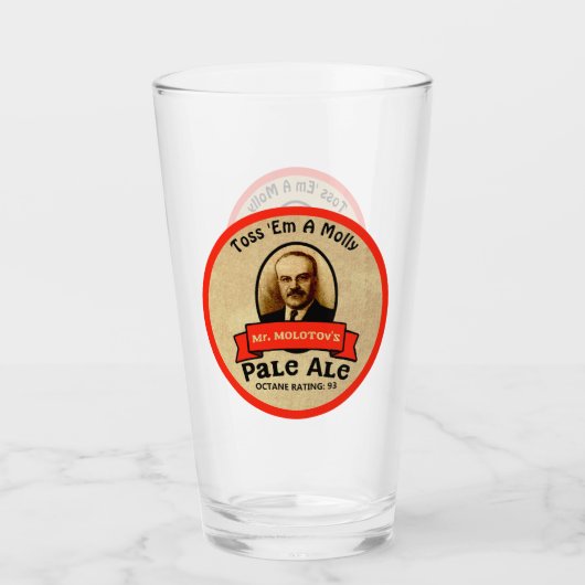 Molotows blasser Ale Glas (Vorderseite)