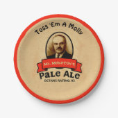 Molotows blasser Ale Pappteller (Vorderseite)