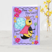 Molsy Honey Queen Bee Friendly Karte (Gelbe Blume)