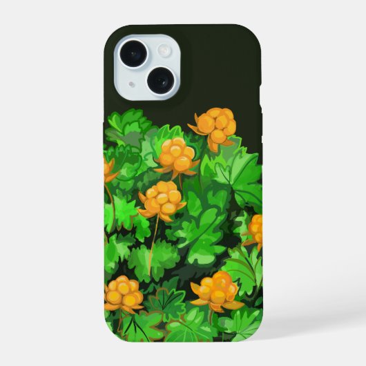 Moltebeere iPhone 15 Hülle (Rückseite)