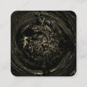 MOLTEN Black Tan Metalsmith Quadratische Visitenkarte (Vorderseite)