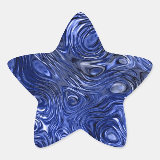 Molten Dark Blue Aufkleber Star (Vorderseite)