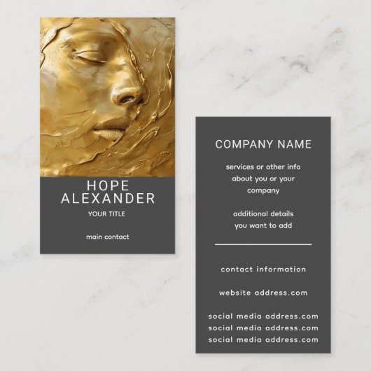 Molten Dreams Visitenkarte (Vorne/Hinten)