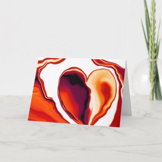 Molten Heart_1 Grußkarte Karte (Vorderseite)