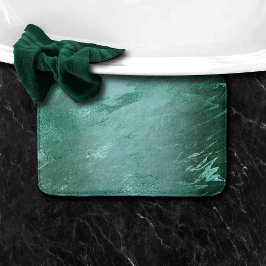 Molten Jade | Smarald Green Luxury Marble Badematte
